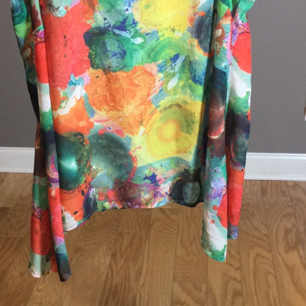 18/20 Lane Bryant Colorful Boho Abstract Print Sleeveless Top - Picture 7 of 14